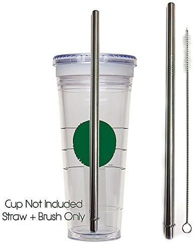 Stainless Steel Grande Replacement Straw Cold Cup To-Go Reusable Drink Straws Non-Plastic Green Eco Friendly by RawNori