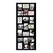 Adeco [PF0245] Decorative Black Wood Wall Hanging Collage Picture Photo Frame, 21 Openings, 4x6 inches