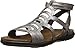 NAOT Women's Sara Gladiator Sandal, Silver, 40 EU/9 M US