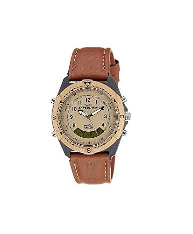 Expedition Analog-Digital Beige Dial Mens Watch - MF13