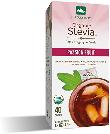 Cid Botanicals Stevia Sweetener Passion Fruit Box X 40 Packets
