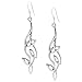 Silverly Women's .925 Sterling Silver Entwined Celtic Knot Twist Dangle Earrings