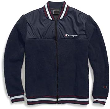 champion life men's sherpa baseball jacket