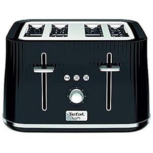 Tefal Loft TT760840 4-Slot Toaster/Black Slice, Plastic, 1700 W