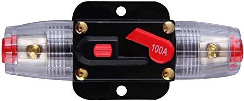 UBANTE 100A Auto car protection stereo switch fuse holder line circuit breaker reset fuse inverter car audio system protection 12V-24V
