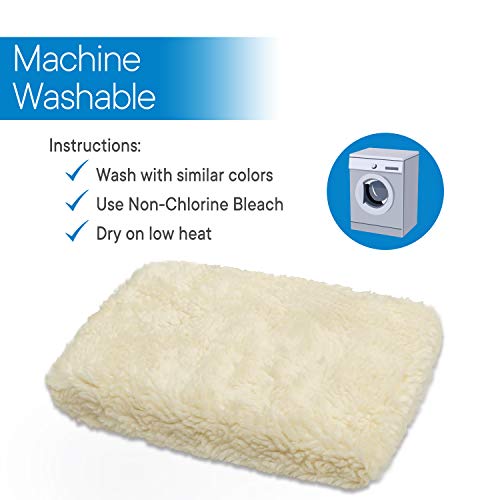 RMS Knee Walker Pad Cover Plush Synthetic Faux Sheepskin Scooter Seat