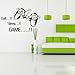 Home Find Game Wall Decals Eat Sleep Game Quote Wall Stickers Gamers World for Net Bar Living Rooms Bedroom Removable Kids and Boys Rooms Decoration 33.7 inches x 21 inches