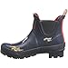 Joules Women's Wellibob Rain Boot, French Navy Cosy Dogs, 8