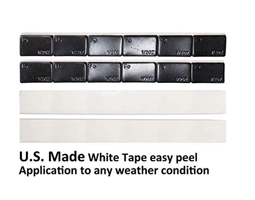 Accretion 1/2 Oz Black Lead Free Adhesive Backed Wheel Weights (12 Oz Pack)