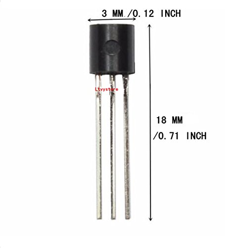 Ltvystore 960PCS 24 Value 2N2222-S9015 & BC327-BC558 NPN PNP Power Transistors Assortment Kit Set with Reuse Box and A Lable Marked Resistance - Thumbnail 5