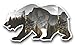 The Grizz | Yosemite, California Half Dome Bear Tribute Sticker | for Cars Trucks Vans RVs Boats Journals or Walls | 5