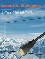 Omivine HDMI to VGA Adapter 1080P Gold Plated Converter Male to Female for PC view 6