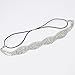 LUX ACCESSORIES Weaved Pave Crystal Stretch Bridal Hair Headband Head Band