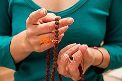 AANSSS Knotted Rudraksha 108+1 Beads