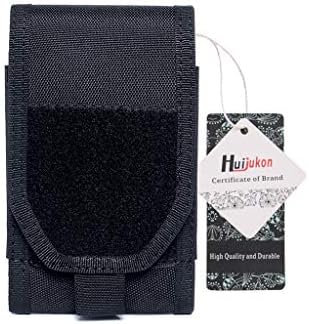 Huijukon Tactical Molle Phone Pouch Large Smartphone Pouch Phone Holster for iPhone 11/11 Pro/11 Pro Max/iPhone Xs/XS Max/iPhone X/XR Galaxy S10/S10 Plus Note10