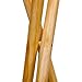 Brightech Harper LED Tripod Floor Lamp – Wood, Mid Century Modern Light for Contemporary Living Rooms - Tall Standing, Rustic Lamp for Bedroom, Office, Kids Room