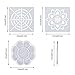 48 Pieces Mandala Stencils Set Mandala Dot Painting Templates for DIY Art Project Walls, Furniture, Floor, Tiles Decor and Stone Rock Painting（3.9