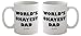 Funny Guy Mugs World's Okayest Dad Ceramic Coffee Mug, White, 11-Ounce