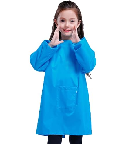 Tablier De Peinture Pour Enfant Veesper – Manches Longues, Imperméable, Lot Coloré, Pour Petits De 2 à 6 Ans