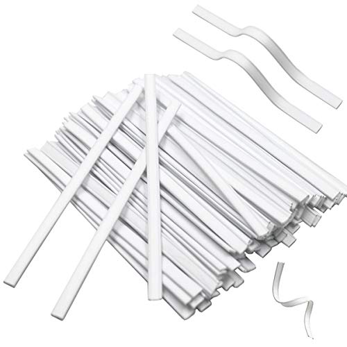100 Pieces Plastic Nose Bridge Strip Wire, 10CM Double Nose Wire