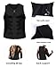 VENAS Men Sauna Sweat Vest Waist Trainer Hot Neoprene Sauna Suit Corset Body Shaper Zipper Tank Top Workout Shirt (Black,2XL)
