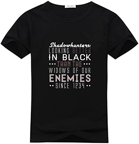 ZHBtshirt Custom The Mortal Instruments City of Bones Men's T-shrits, DIY The Mortal Instruments City of Bones 100% Cotton Crew Neck T-Shirt (XL)