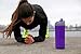 ozmo Water Hydration Tracker, Smart Water Bottle, Smart Coffee Cup, Compatible Fitbit/Apple Health (Purple)