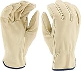 West Chester 994 Select Grain Pigskin Leather Driver Work Gloves: Straight Thumb, X-Large, 12 Pairs