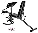 XMark FID Flat Incline Decline Weight Bench, Adjustable Bench, Decline to Full Military Press Position, Preacher Curl and Leg Extension XM-4418