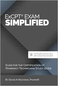 Excpt Exam Simplified Exam For The Certification Of Pharmacy Technicians Study Guide 9781942682035 Medicine Health Science Books 