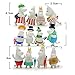 12 Pcs Mini Kawaii Moomin Hippo Family Action Figures Figurines Dolls Toy, Kids Birthday Party Cake Toppers, Cake Toppers Decoration