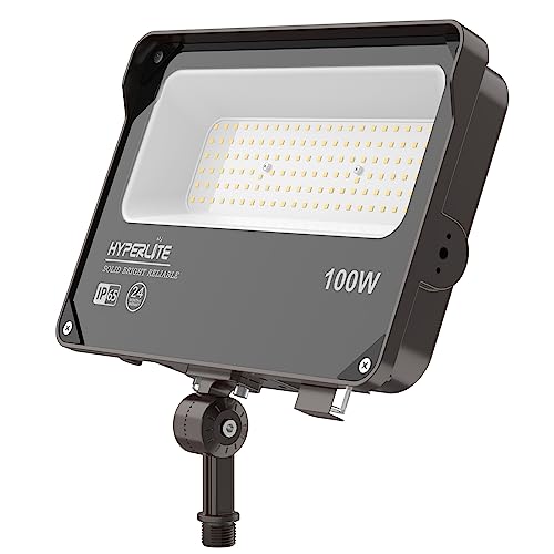 HYPERLITE 100W LED Flood Light with Dusk to Dawn