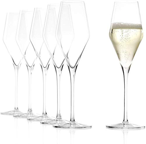 Stölzle_Lausitz Flûtes à champagne Quatrophil 290ml I service de 6 flûtes incassables I 6 verres à mousseux I passe au…