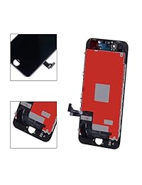 BeeFix Fit - Kit de reparación de pantalla LCD táctil 3D para iPhone 8 con adhesivo impermeable, vidrio templado, herramientas e instrucciones (negro)