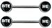 Body Accentz Nipple Ring Bite Me Nipplerings Pair 14g
