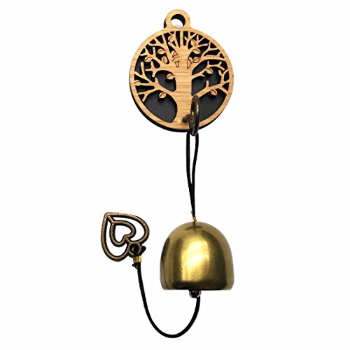 GARASANI Zinc, Steel Bell - Door Bell, Doorbell for Decoration, Front Door, Interior, Exterior Decor, Gold (Tree)