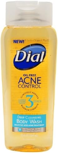 Dial Acne Control Deep Cleansing Body Wash, 12 Fl Oz (2 Pack)