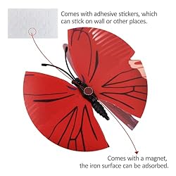12PCS Butterfly Wall Decals Removable 3D Red