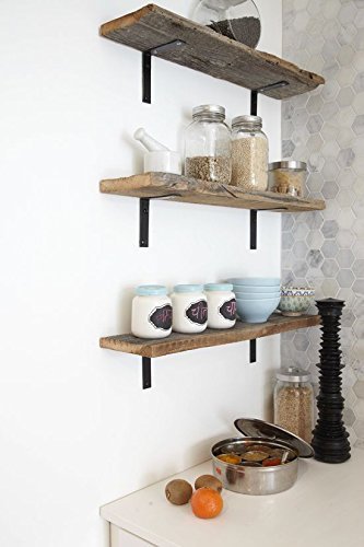 4 Pack - 4"L x 4"H Angle Shelf Bracket, Iron Shelf Brackets, Metal Shelf Bracket, Industrial Shelf Bracket, Modern Shelf Bracket, Shelving - Thumbnail 4