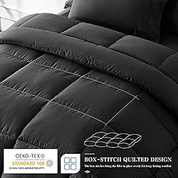 Newspin Full Bed in a Bag - 7 Pieces Black