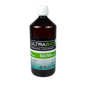 Ultrabio® e Liquid Base PG 50/VG 50/H2O 0 Ohne Nikotin 1000 ml