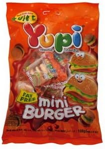 Yupi Gummy Mini Burger 120g.