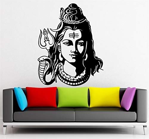 Mural Saying Wall Decal Sticker Art Mural Home Decor Quote Stickers God Shiva India Hindu Religion Home Decor