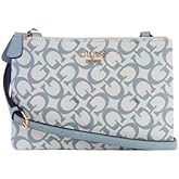 GUESS Factory Women's Akir Triple Compartment Logo Crossbody