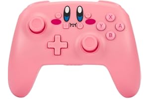 PowerA Wireless Nintendo Switch Controller - Kirby, AA Battery Powered (Battery Included), Nintendo Switch Pro Controller, Mappable Gaming Buttons, Officially Licensed by Nintendo