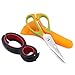 OXA Kitchen Shears & Jar Opener Set - Multi-Purpose Utility Scissors for Poultry, Fish, Meat, Vegetables & 6-in-1 Jar Opener for 6 Different Types of Seals And Lids