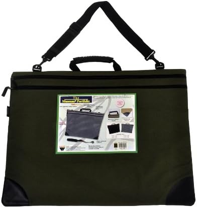Museum Portfolio 23-Inch by 31-Inch, Khaki Green