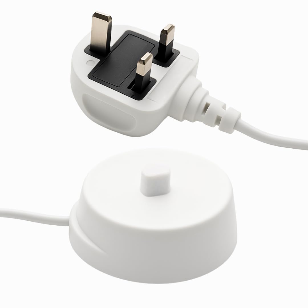 Replacement for Oral B Toothbrush Charger UK Compatible with Braun Model 3708 3710 3756 3764 3765 3766 3767 3771 3772 4729 4736 Oral-B Pro IO3 IO4 IO5 IO6 Vitality Genius X
