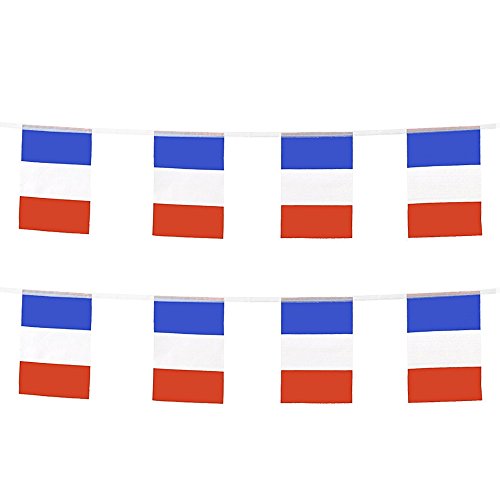 KalaBear France Flags,French National Country World Pennant String Flags Banners For Party Events Decorations Classroom Garden Olympics Festival Grand Opening Bar Sports Clubs