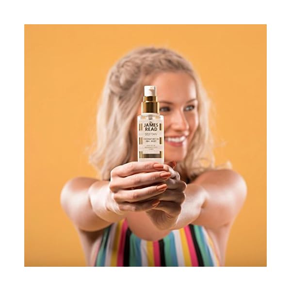 James Read Coconut Dry Oil Self Tan for the Body, Light Tone, 100ml